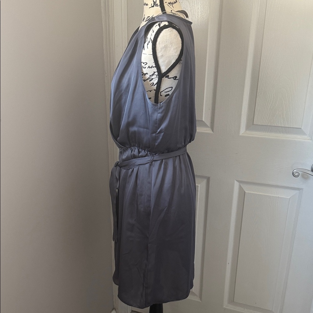 Lauren Conrad Elegant Gray Stain Sleeveless Dress - Picture 7 of 14